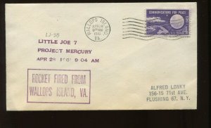 LITTLE JOE VII (5-B) ROCKET LAUNCH APR 28 1961 FLIGHT COVER (CV 627)