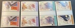 HONG KONG # 652-655--MINT/NEVER HINGED---COMPLETE SET OF GUTTER PAIRS---1992