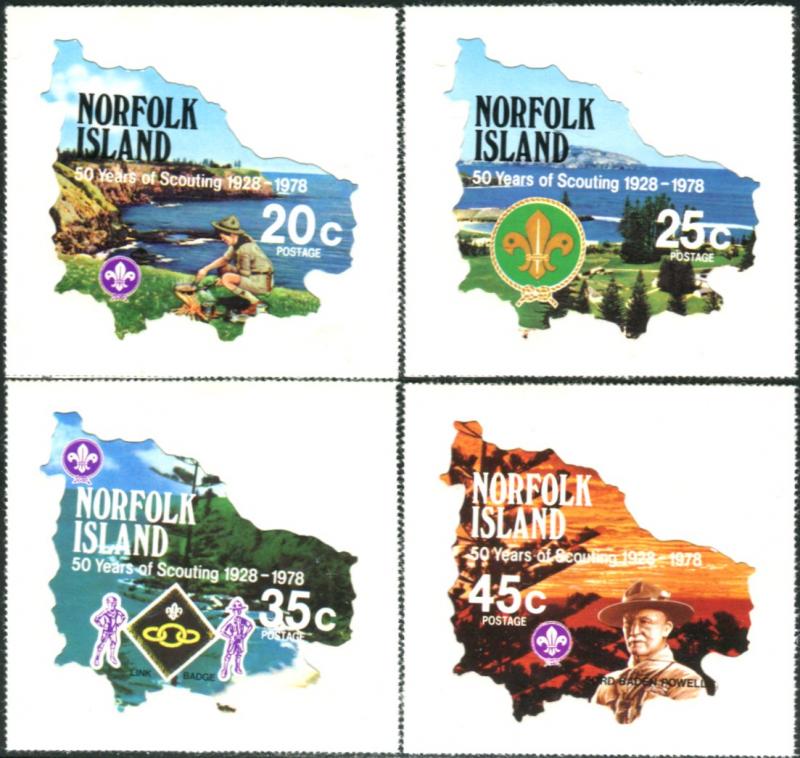 Norfolk Island 1978 SG209-212 Scouts set MNH