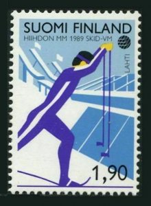 Finland 786 two stamps, MNH. Michel 1070. Nordic Ski championships, Lahti, 1989.