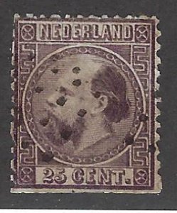 Netherlands SC#11 Used Fine blunted perfs SCV$110.00...Fill a spot!