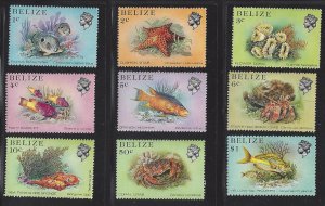 Belize # 699-705, 08 & 11 MNH part set, various fish, issued 1984