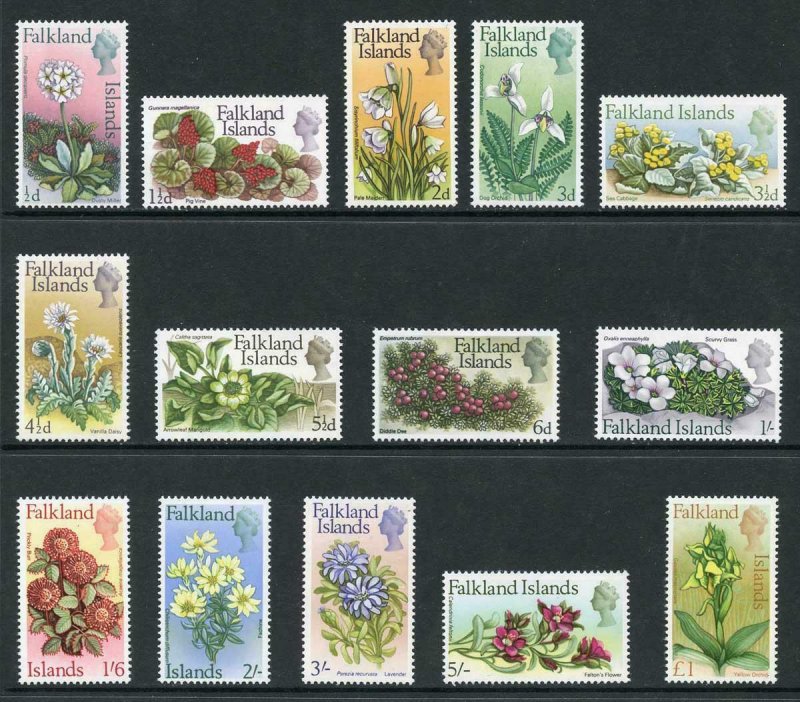 Falkland Is SG232/45 1968 Flowers set U/M