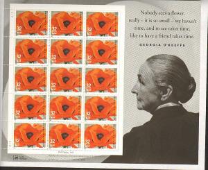 US #3069 Mint Sheet Georgia O'Keeffe wedding