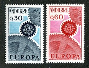 `1967 Andora  Sc #174/75 mnh** cv.$10.75 ( 2072 WX )