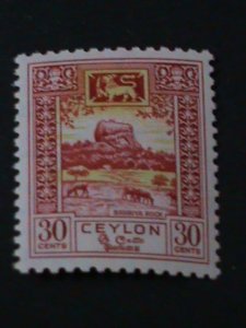 ​CEYLON-1950-SC#307-12 SIX VERY OLD RARE STAMPS  MLH VF-74 YEARS OLD LAST ONE