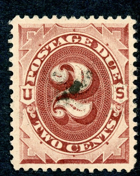 #J2 – 1879 2c Postage Due Stamp.  Used Avg.