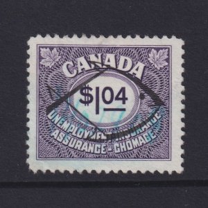 Canada Revenue Fisherman Unemployment Insurance Stamp FU62 used