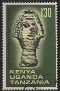 Kenya (KUT) 178 (used) 1.30sh archaeological relics: clay head (1967)