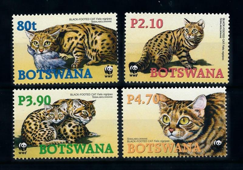 [78272] Botswana 2005 Wild Life Black-Footed Cat WWF  MNH