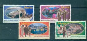 Malta - Sc# 1003-6. 2000 Malta in 20th century. MNH $4.50.