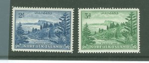 Norfolk Island #23-24 Unused Single