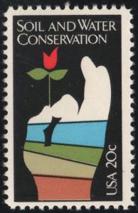 SC#2074 20¢ Soil and Water Conservation Single (1984) MNH