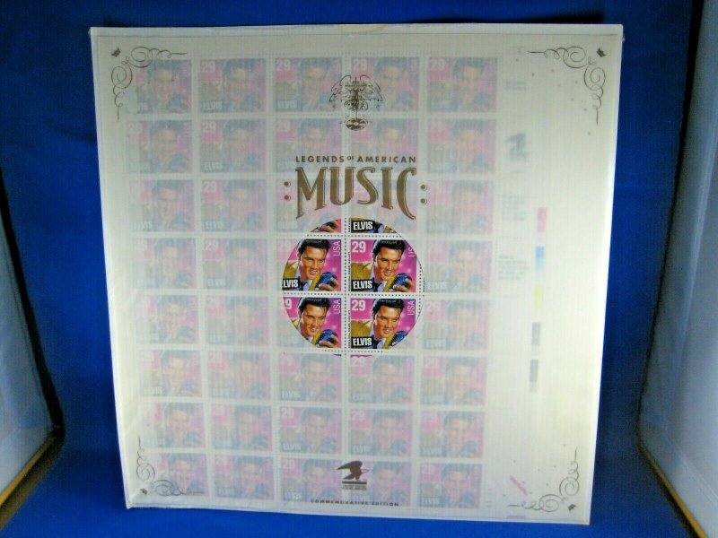 LEGENDS OF AMERICAN MUSIC - 1992 USPS ELVIS PRESLEY COMMEMORATIVE ALBUM EDITIO