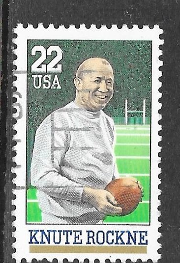 USA 2376: 25c Kunte Rockne, used, VF