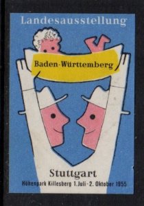 German Exhibition Stamp - 1955 Baden-Württemberg State Exhibition, Stuttgart