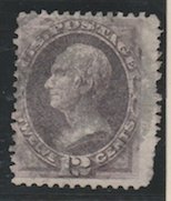 U.S. Scott #151 Clay Stamp - Used Single