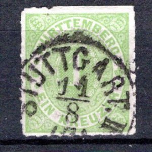 German States Wurttemberg Scott # 47, used