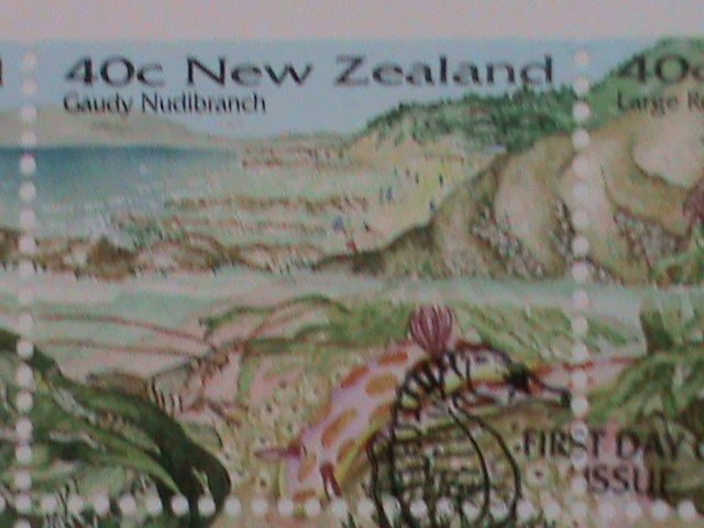 ​NEW ZEALAND-1996 SC#1344a  NEWZEALAND SEASHORE-CONTINUOUS STAMPS MINT FDC VF