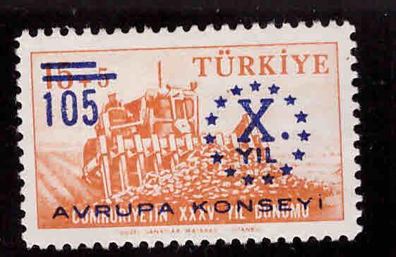 TURKEY Scott 1440 MH* stamp