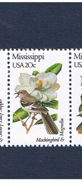 #1976 MVFNH OG State Bird & Flower Free S/H