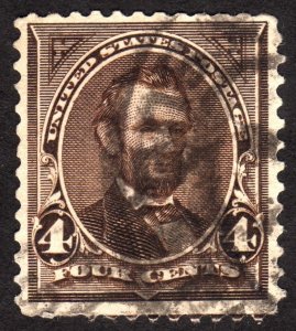 1895, US 4c, Lincoln, Used, Sc 269