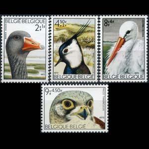 BELGIUM 1972 - Scott# B893-6 Birds Set of 4 NH