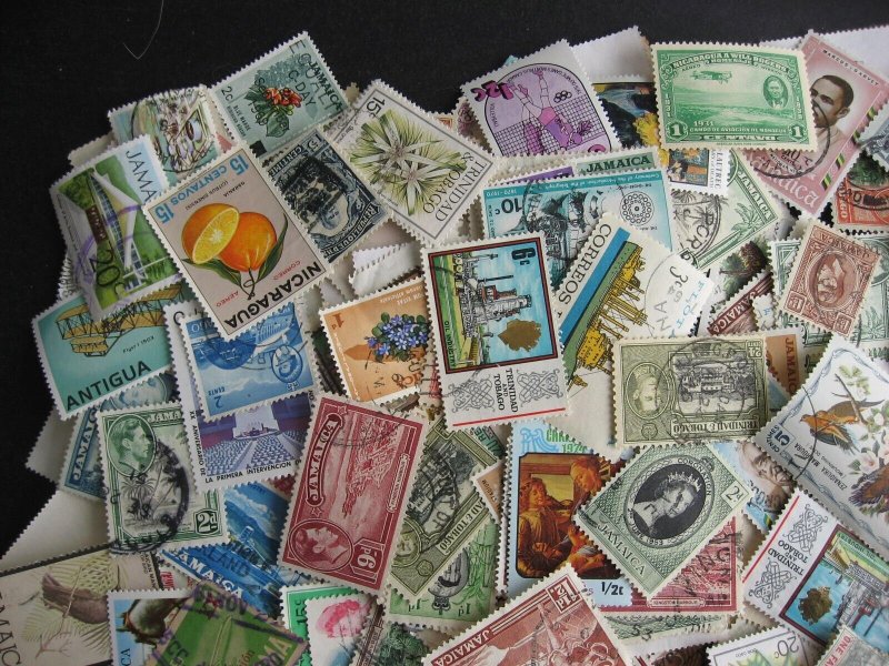 Caribbean mixture (duplicates,mixed cond) about 500