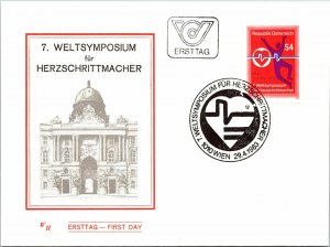 Austria 1983 FDC - 7th World Symposium on Pacemakers - F13286