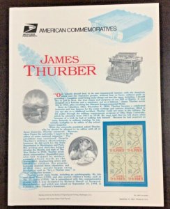 Commemorative Panel #446  James Thurber, Writer #2862   29 c 1994