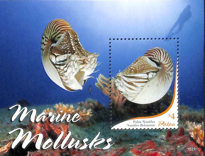 Palau 2015, Marine mollusks s/s, MNH