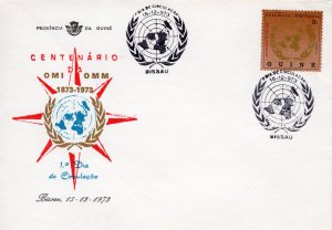 Portuguese Guinea (Bissau)Sc#344  1973 World Meteorological Organization (1) FDC