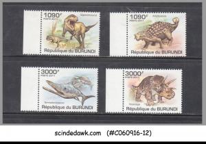 BURUNDI-2011 DINOSAURUS/WILD ANIMALS 4V MINT NH