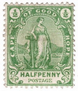 (I.B) Cape of Good Hope Postal : ½d Green (SG 58)