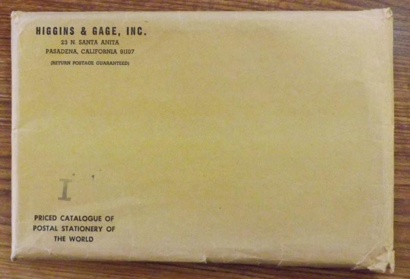 Higgins & Gage Postal Stationery Catalog  ~  ICELAND to ITALY (87 Pages)