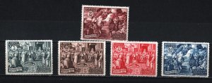 VATICAN 1951 SET OF 5 STAMPS MNH