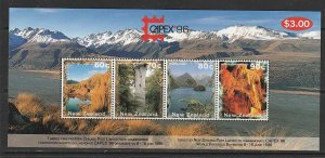 1996 New Zealand - Sc 1353a - MNH VF - SS - Scenic Views