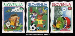 Slovenia Scott 391-393 Mint never hinged.