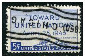USA 1945  Scott 928 used - 5c, UN conference  