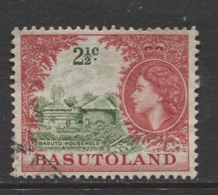 Basutoland - Scott 88 - Basuto Household Issue -1964- Used - Single 2.1/2c Stamp