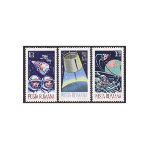 Romania 1764-1766, MNH. Michel 2427-2429. Space achievements, 1965. Astronauts.