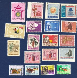 VIETNAM - # 297//325 - - VFMNH -  issues of 1967-1968