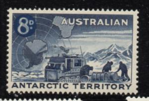 Australian Antarctic Territory Sc L2 1959 8d l0ading snow truck stamp mint NH