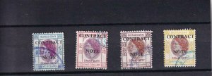 Hong Kong: 1960-1971, Contact Note Tax Stamp, BF #284G//319G, Used (42230)