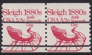 1900a Sleigh Coil Pair MNH