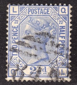 Great Britain Scott 82 plate 22  F to VF used.