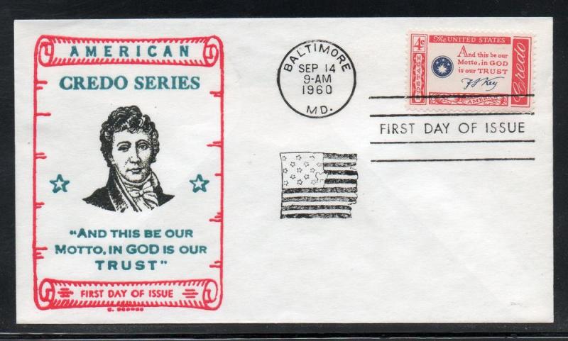 US #1142 Credo FDC George Cachet unaddr D969