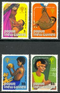PAPUA NEW GUINEA 1979 IYC YEAR OF THE CHILD Set Sc 508-511 MNH