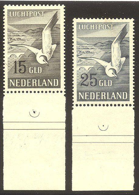 NETHERLANDS #C13-14 Mint - 1951 Seagulls Set