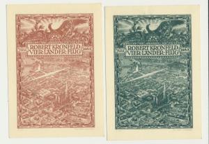 AUSTRIA 1933 WIPA EXPO 4 COUNTRY GLIDER FLOWN CARDS COMPLETE SET OF 3(SEE BELOW)